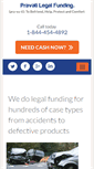 Mobile Screenshot of pravatilegalfunding.com