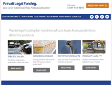 Tablet Screenshot of pravatilegalfunding.com